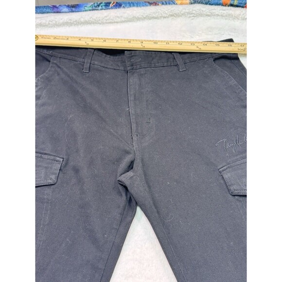 Tony Hawk Cargo Pants Mens Black Flat Front Comfort Soft Fabric Seasonless 34x30 - Picture 8 of 15